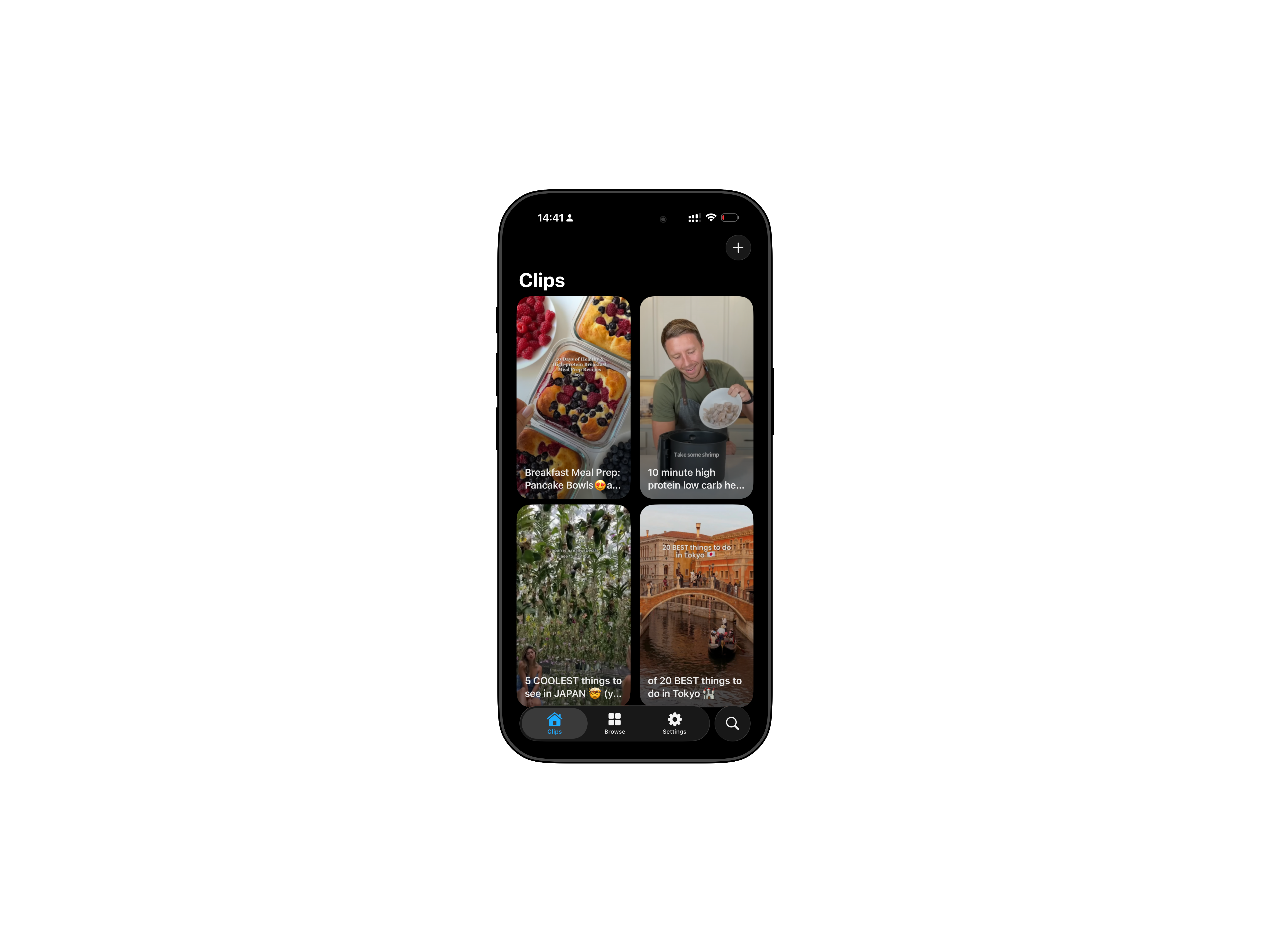Clipteka app screenshot